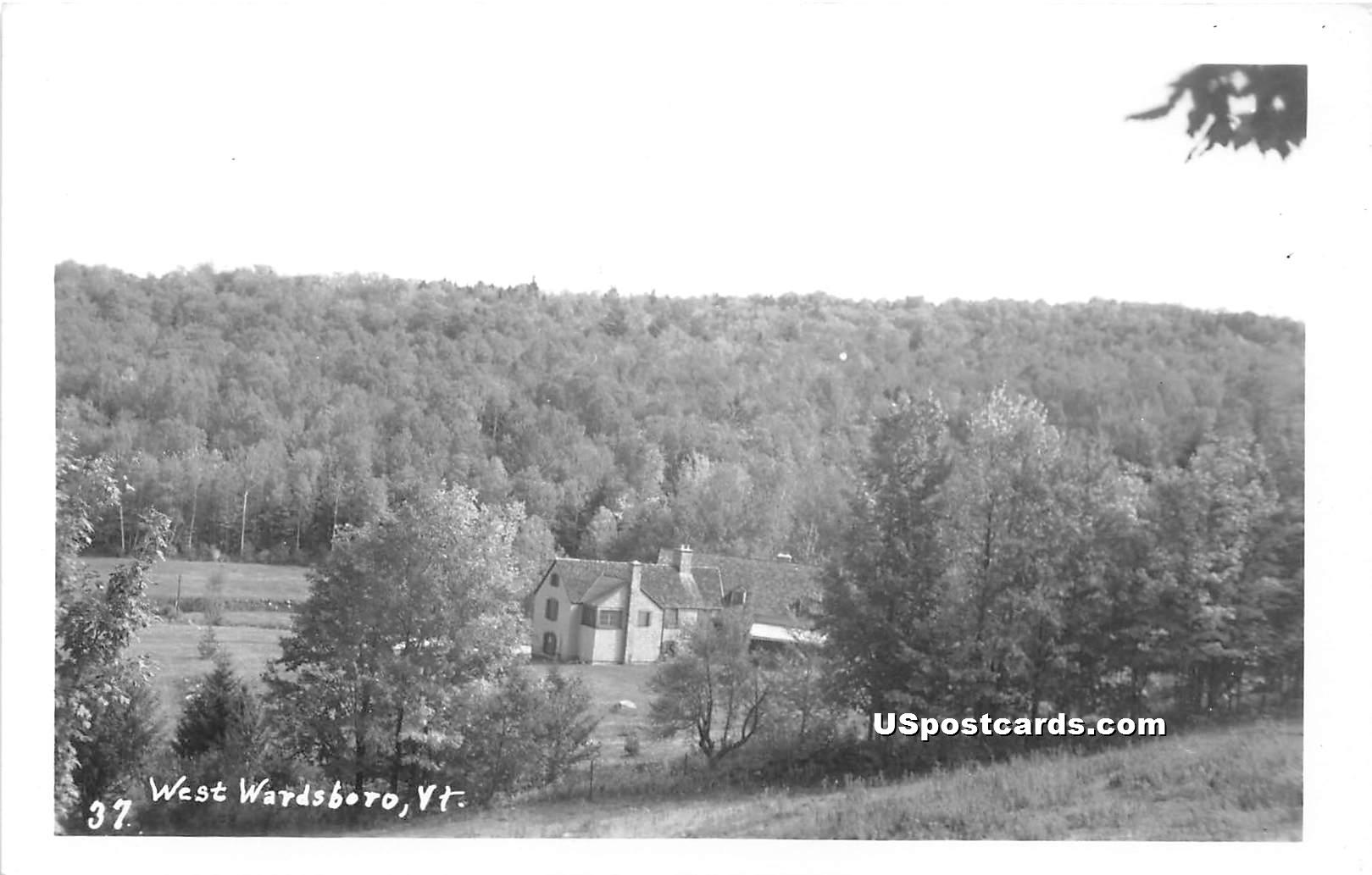 Birdseye View - West Wardsboro, Vermont VT Postcard