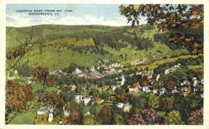 Mount Tom - Woodstock, Vermont VT Postcard