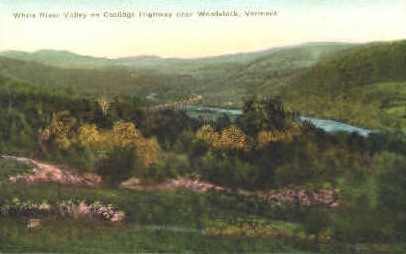White River Valley - Woodstock, Vermont VT Postcard