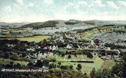 Mount Tom - Woodstock, Vermont VT Postcard