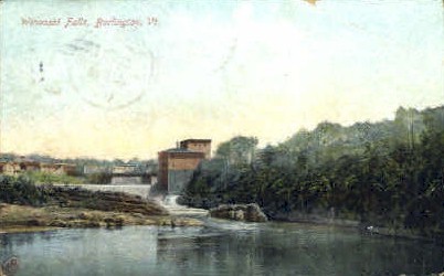 Winooski Falls - Burlington, Vermont VT Postcard