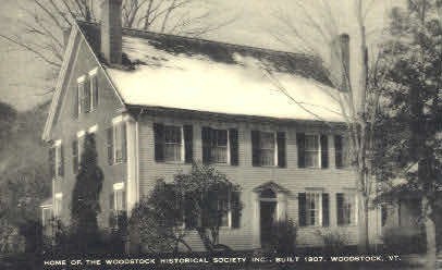 Woodstock Historical House - Vermont VT Postcard