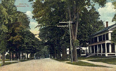 Main Street - Waterbury, Vermont VT Postcard
