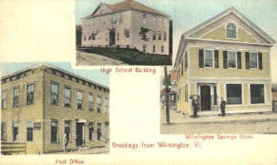 High School - Wilmington, Vermont VT Postcard