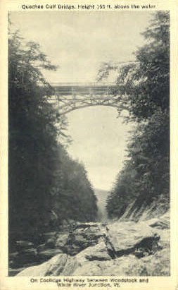 Quechee Gulf - Woodstock, Vermont VT Postcard