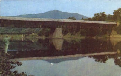 Covered Bridge - Windsor, Vermont VT Postcard