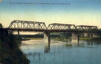 White River Bridges - White River Junction, Vermont VT Postcard