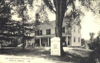 Constitution House - Windsor, Vermont VT Postcard