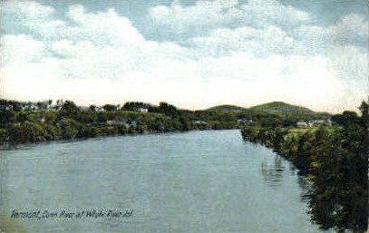 Conn River - White River Junction, Vermont VT Postcard