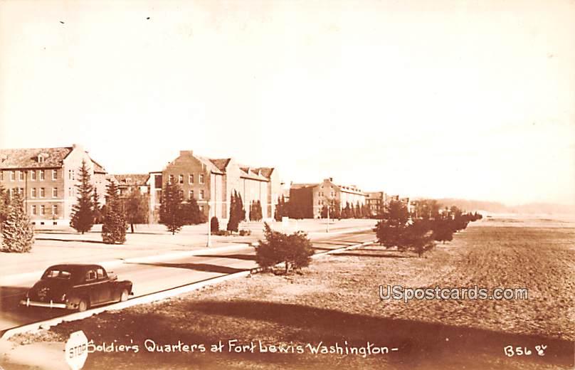Soldiers Quarters - Fort Lewis, Washington WA Postcard