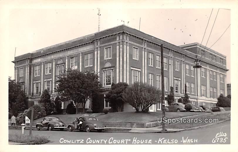 Cowlitz County Courthouse - Kelso, Washington WA Postcard