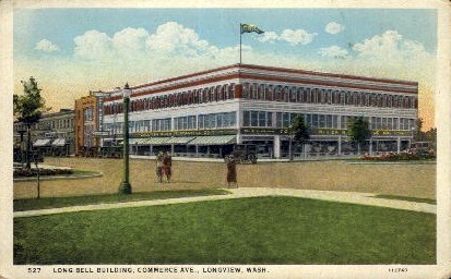 Longbell Building - Longview, Washington WA Postcard