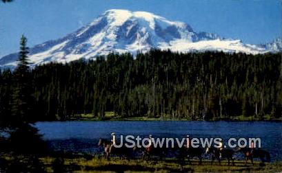 Reflection Lake - Mt. Rainier National Park, Washington WA Postcard