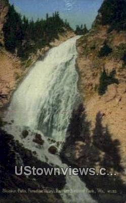 Sluiskim Falls, Paradise Valley - Rainier National Park, Washington WA Postcard