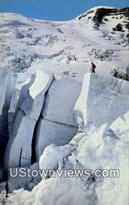 Glaciers - Mt. Rainier National Park, Washington WA Postcard