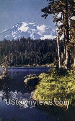 Reflection Lake - Mt Rainier, Washington WA Postcard