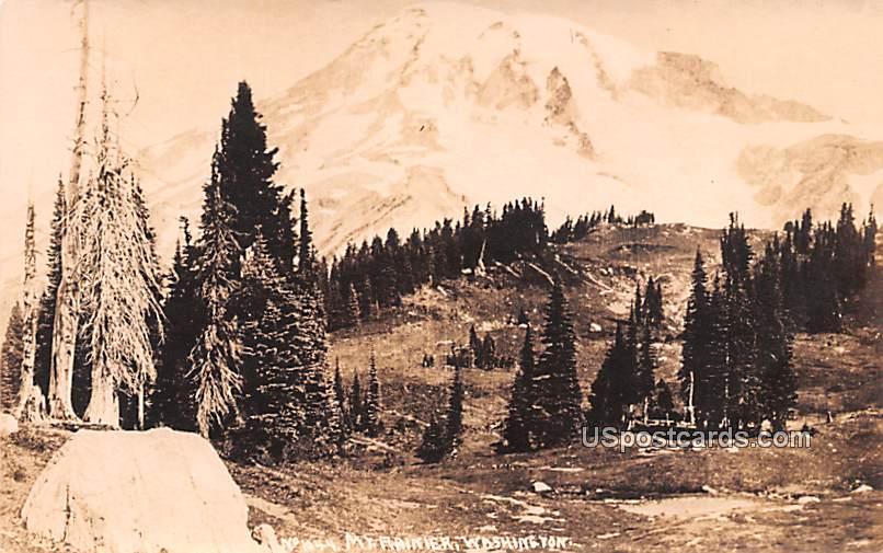 Mountain View - Mount Rainier, Washington WA Postcard