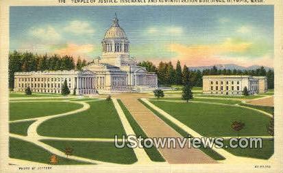 Temple of Justice - Olympia, Washington WA Postcard