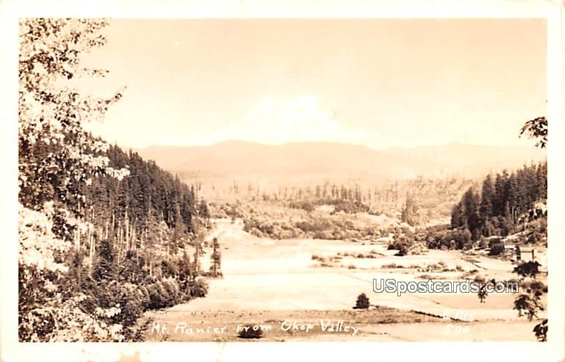 Mount Rainier - Ohop Valley, Washington WA Postcard