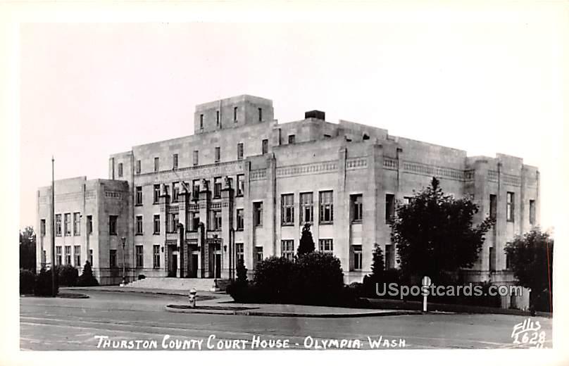 Thurston County Court House - Olympia, Washington WA Postcard