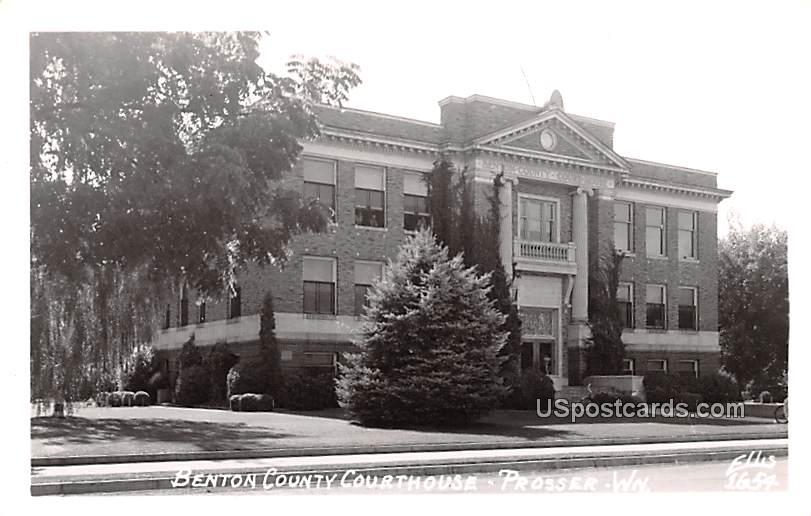 Benton County Courthouse - Prosser, Washington WA Postcard