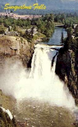 Snoqualmie Falls - Seattle, Washington WA Postcard