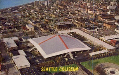 Seattle Coliseum - Washington WA Postcard