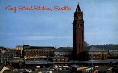 King Street Station - Seattle, Washington WA Postcard