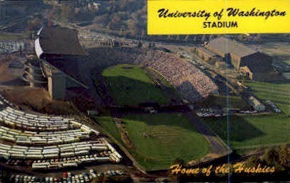 U of Washington Stadium - Seattle Postcard