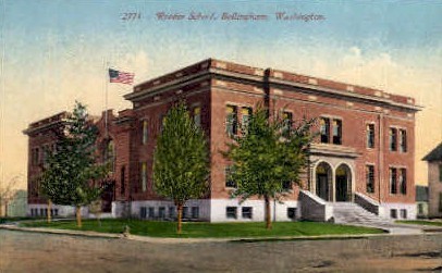 Roeder School - Bellingham, Washington WA Postcard