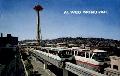 Alweg Monorail - Seattle, Washington WA Postcard