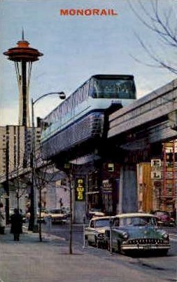Monorail  - Seattle, Washington WA Postcard