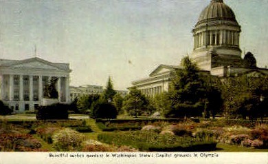 Sunken Garden  - Olympia, Washington WA Postcard