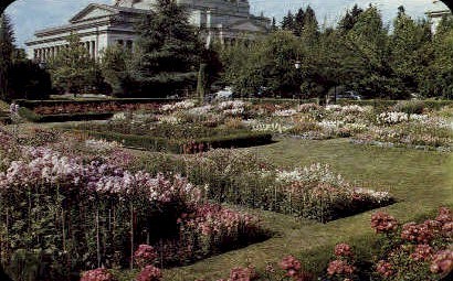 Sunken Gardens - Olympia, Washington WA Postcard