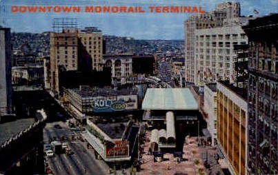 Downtown Monorail Terminal - Seattle, Washington WA Postcard