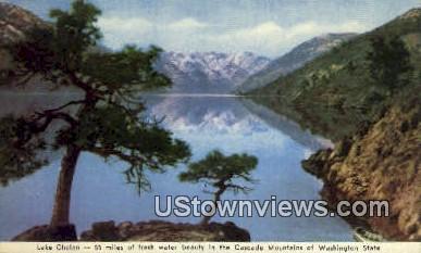Cascade Mountains - Lake Chelan, Washington WA Postcard