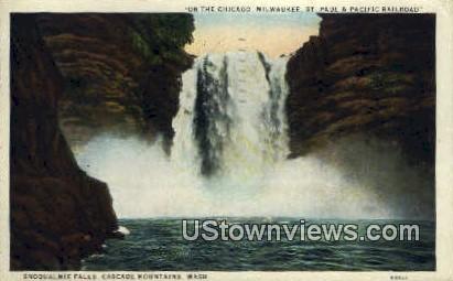 Snoqualmie Falls - Cascade Mountains, Washington WA Postcard
