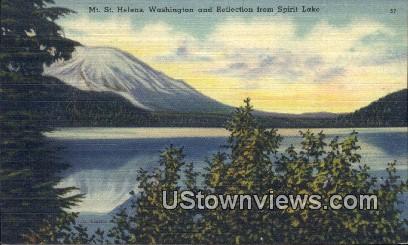Mt. St. Helen - Spirit Lake, Washington WA Postcard