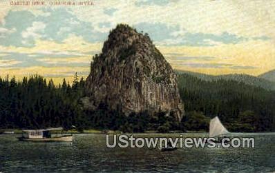 Castle Rock - Columbia River, Washington WA Postcard