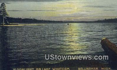 Lake Whatcom - Bellingham, Washington WA Postcard