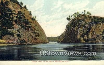 Canoe Pass - Bellingham, Washington WA Postcard