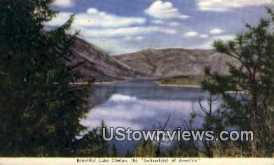 Lake Chelan, Washington,     ;     Lake Chelan, Wash Postcard