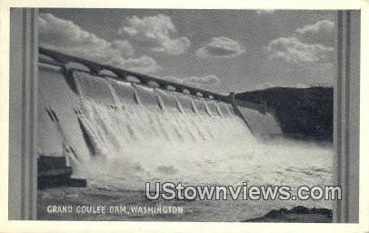 Grand Coulee Dam, Wash,     ;     Grand Coulee Dam, WA - Washington WA Postcard