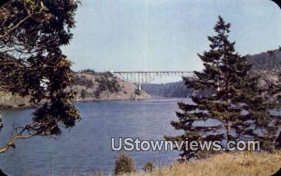 Deception Pass Bridge - Washington WA Postcard