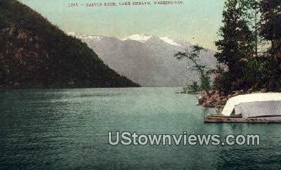 Castle Rock - Lake Chelan, Washington WA Postcard