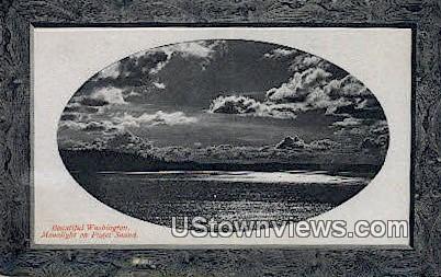 Puget Sound, Washington,     ;     Puget Sound, Wash Postcard