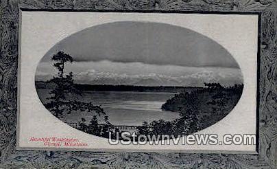 Olympic Mountains, WA     ;     Olympic Mountains, Washington Postcard