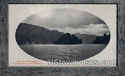 Reveille Island - Lake Whatcom, Washington WA Postcard