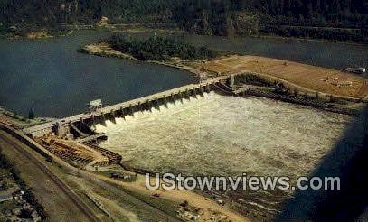 Bonneville Dam - Columbia River, Washington WA Postcard