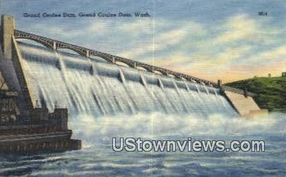 Grand Coulee Dam, Washington,     ;     Grand Coulee Dam, WA Postcard